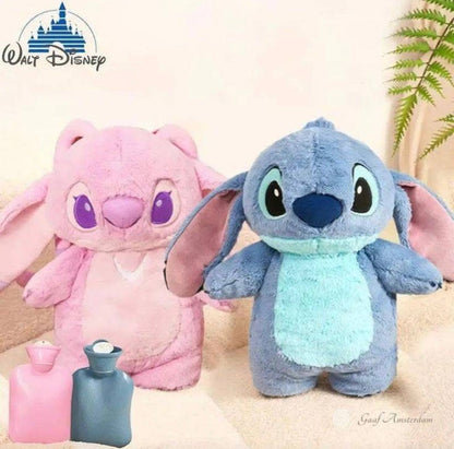 BOUILLOTTE PELUCHE CHAUFFANTE STITCH & ANGEL